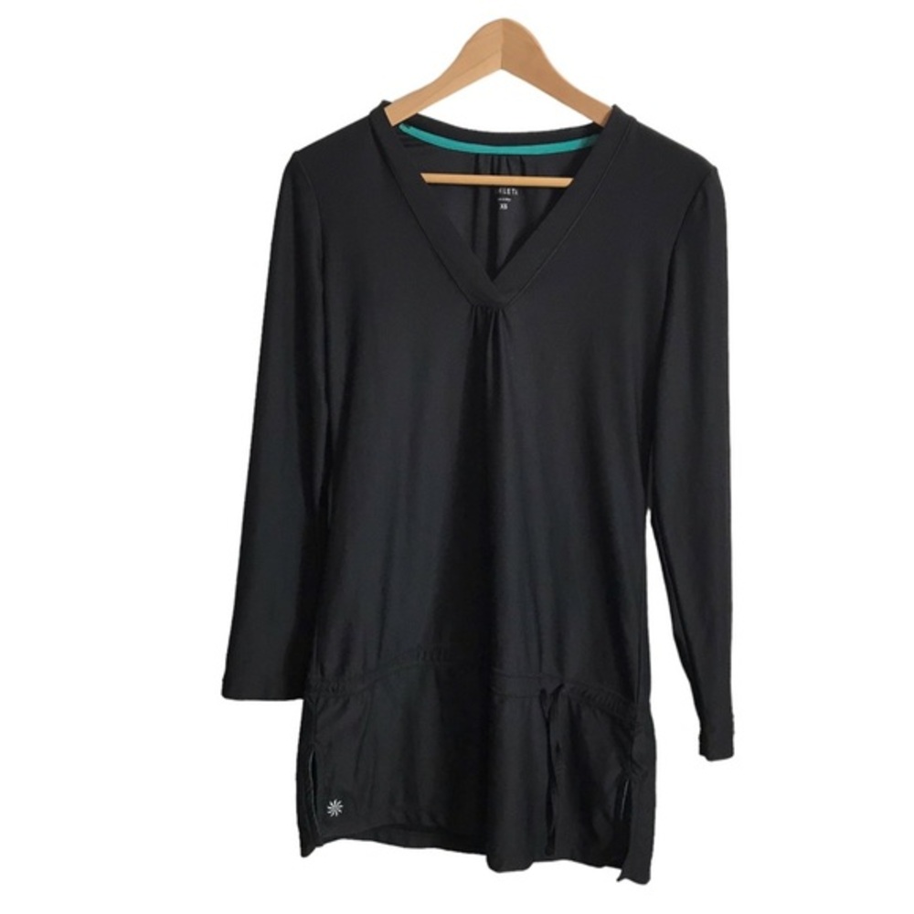Athleta XS Black Wick-It Swimsuit Bathing Suit Swim‎ Coverup Lightweight Comfort